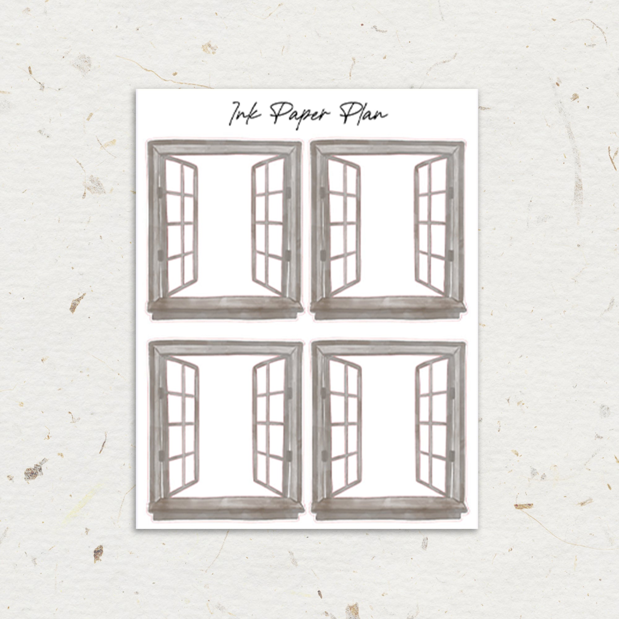 Wood | Watercolor Window – Ink Paper Plan